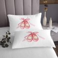 thumbnail image 3 of Erosebridal Princess Bowknot Coverlet Set Twin, Ballet Shose Bedding Set, Teens Room Decor 2pcs, 3 of 5