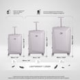 thumbnail image 2 of WINGOMART Ensemble de Bagages 3 Pcs Léger Durable PC+ABS Rigide, Roues Doubles Pivotantes, Cadenas TSA - 20 Po/24 Po/28 Po, 2 of 6
