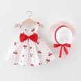 thumbnail image 2 of 2025 Robes de Princesse Sans Manches Chapeau Couvertures de Réception et Bandeau s Tenues Pois Vêtements d'Automne Nœud s Couverture Chic, 2 of 7
