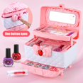 thumbnail image 4 of Princess Makeup Toy Set for Girls Multifunctional Children‘s Makeup Kit Washable Kids Makeup Simulation Kit Educational Toys Birthday Gift for 2 to 11 Year Old Girls Kids, 4 of 7
