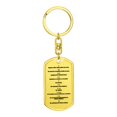 thumbnail image 4 of Ten Commandments Spanish Diez Mandamientos Bible Keychain Stainless Steel or 18k Gold Dog Tag, 4 of 8