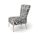 thumbnail image 3 of Designart "Elegant Simplicity" Black Abstract Upholstered Accent Chair - Modern Arm Chair For Bedroom, 3 of 7