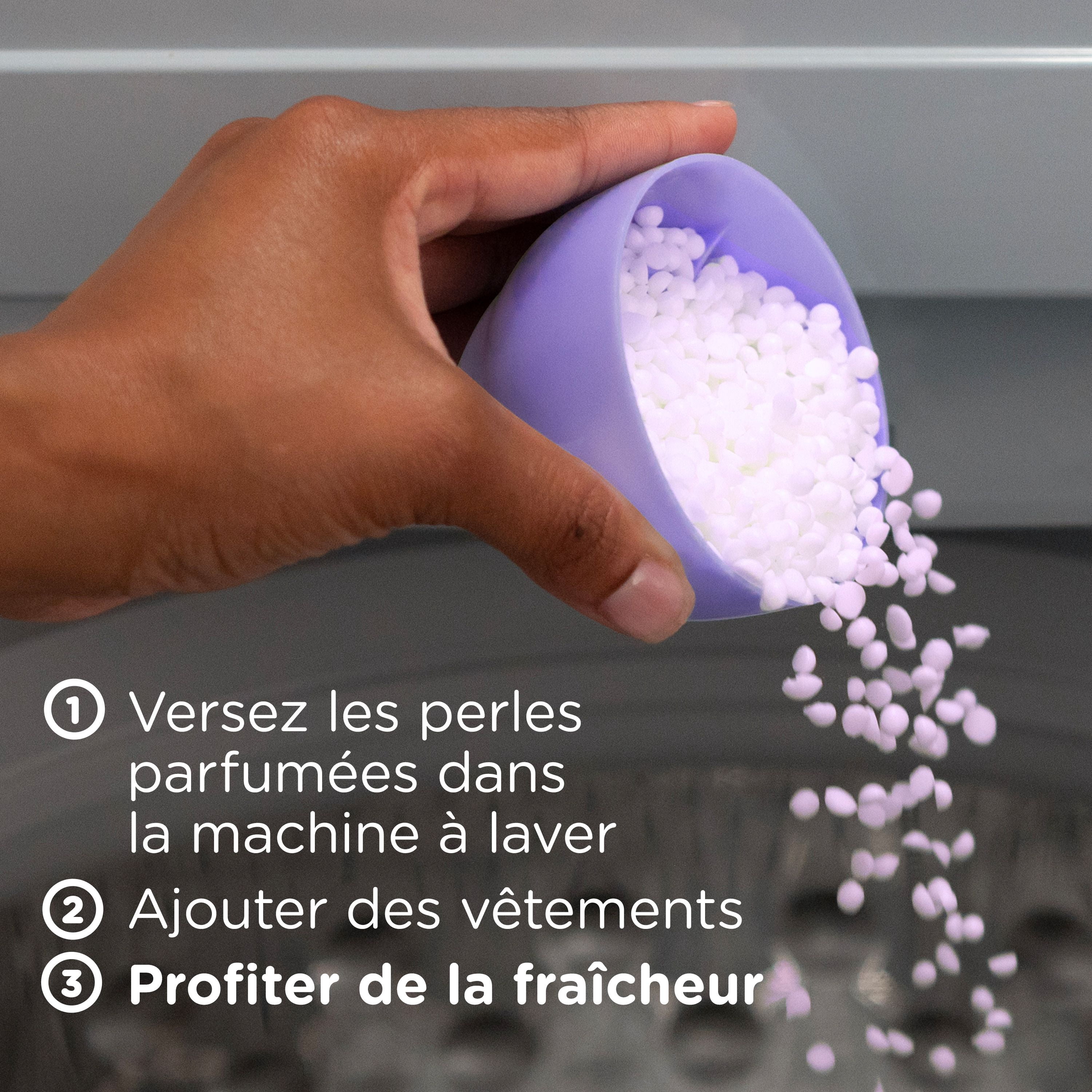 Downy Light Laundry Scent Booster Beads, White Lavender Scent, 680g, In-wash fabric beads designed to be gentle with a light boost of scent, No Heavy Perfumes