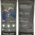 thumbnail image 2 of Arthritis Compression Gloves Pressure Gloves for Relieving Arthritis Rheumatoid Pains Carpal Tunnel Aches with Breathable Fabric and Open Finger Design Men Women Gray，S, 2 of 6