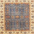 thumbnail image 1 of Ahgly Company Indoor Square Abstract Yellow Abstract Area Rugs, 7' Square, 1 of 6