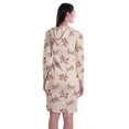 thumbnail image 4 of Moomaya Chandail à Capuchon à Manches Longues Imprimé, Robe T-Shirt en Jersey avec Poches, 4 of 6