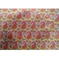 thumbnail image 4 of oneOone Cotton Silk Fabric Leaves|Floral & Paisley Block Printed Craft Fabric BTY 42 Inch Wide, 4 of 4