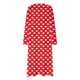 thumbnail image 4 of Mgmyaa Nuisette pour Femme à Manches Longues, Col Ras du Cou, Chemise de Nuit Imprimée, Longue Tenue de Détente, Robe Maxi Décontractée de Détente, Robes de Maison, 4 of 5