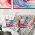 thumbnail image 2 of Designart "Mirage Of Colorful Curved Lines" Abstract Throw Pillow - Modern Pillow For Couch - Insert And Pillows Covers For Living Room Decor, 2 of 5