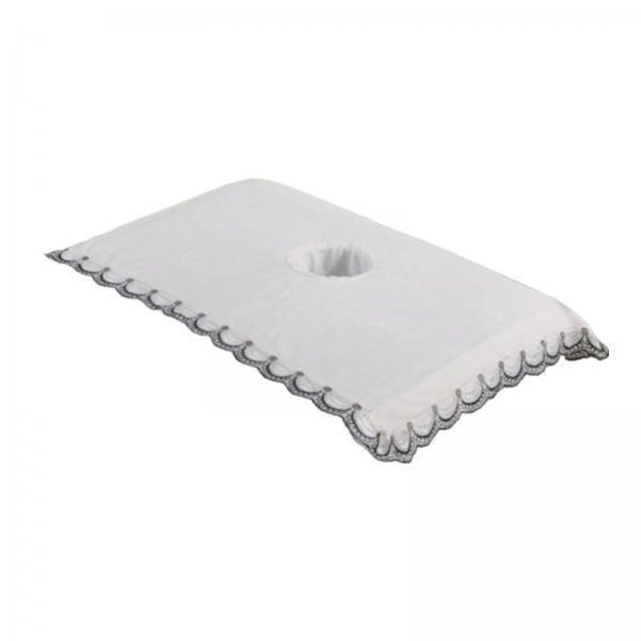 TISHITA 3xMassage Table Towel Breathable SPA Bed Head Curtain Pad for Beauty Salon SPA white 3 Pcs