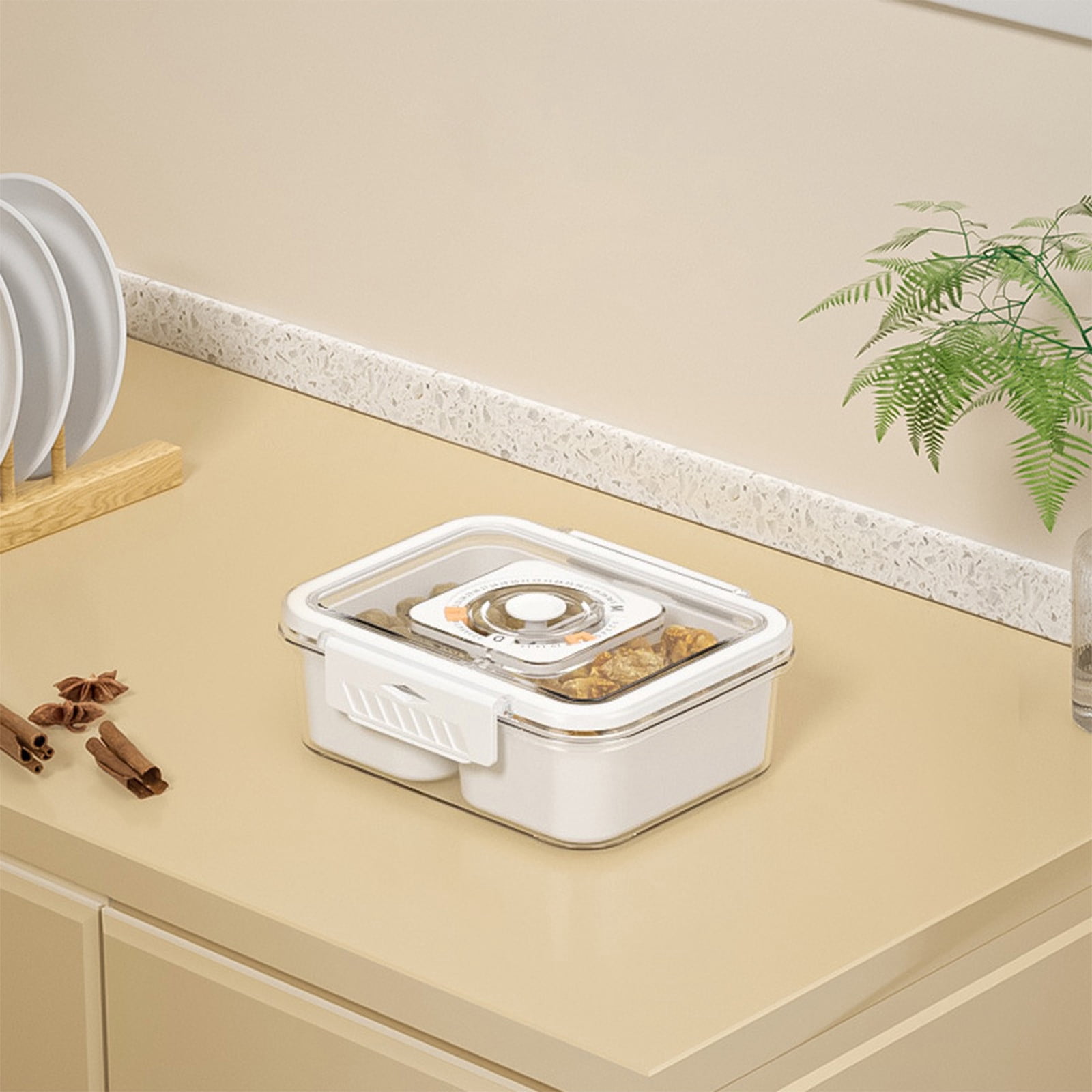 IBaodan Unbeatable prices Kitchen Plastic Food Storage Container With Airtight Lids ReusableLeftover Food Lunch Boxes Leak Proof Gifts