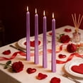 thumbnail image 4 of Red Candles Taper 4Pcs/Box Net Red Restaurant Plating Thread Candle, 25cm Long Pole Candles for Romantic Wedding Decoration, Wax for Candles, 4 of 6