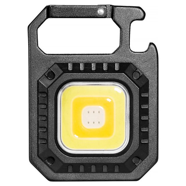 Mini LED Flashlight 700 Lumens Magnetic COB Flashlights 500mAh USB Rechargeable Bright Work Light Portable Keychain Flashlight with 7 Light Modes Folding Bracket Bottle Opener
