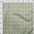 thumbnail image 2 of oneOone Cotton Poplin Fabric Leaves & Swirl Block Decor Fabric Printed BTY 56 Inch Wide, 2 of 4