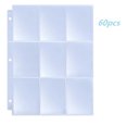 thumbnail image 2 of CEHVOM Transparent Jiugongge 3 Hole Positive And Negative Card Sleeve Loose Leaf, 2 of 2