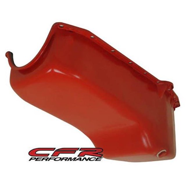 CFR Performance Stock Capacity Oil Pan - Orange for 1958-79 Chevy Small Block 262-267-283-305-327-350-400