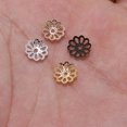 thumbnail image 4 of 1000PCS 7MM DIY Accessories Material Natural Beads Flower Caps Spacer Pendant Hollow End Caps Jewelry Charm (Assorted Color), 4 of 6