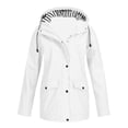 thumbnail image 2 of MeetoTime Manteau de Pluie Imperméable pour Femme Mi-Long à Capuche Coupe-Vent Extérieur Randonnée Imperméable Tailles Régulières et Plus, 2 of 5