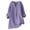 Purple, variant on cfhntfmh Oversized Tshirts for Women Cotton Linen V Neck Buttons Casual Shirts Plus Size Long Sleeve Loose Summer Tops
