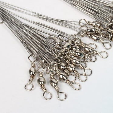 Agiferg 20pcs Lot Silver 8kg/10kg/12kg Saltwater Stianless Line Wire Fishing Tool