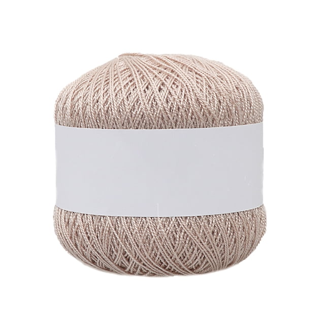 VONKY Knitting Thread Cotton Crochet Yarn Embroidery Clothes Sweater Tapestry Weave Line DIY Accessory Light Brown