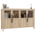 thumbnail image 2 of Buffet avec Rangement, Bahut Buffet avec Portes en Verre, Armoire de Rangement Style Ferme Moderne pour Cuisine, 2 of 7
