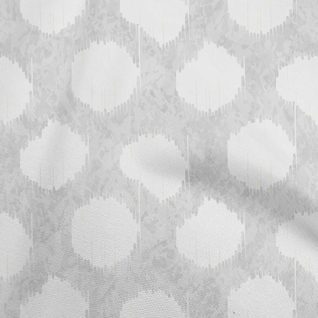 oneOone Polyester Spandex Light Gray Fabric Asian Ikat Sewing Material Print Fabric By The Yard 56 Inch Wide