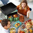 thumbnail image 2 of Nilvkv Baking Tray Fryer Baking Tray Rectangular Double Joint Special Fryer Pad 8.5-Inch, 2 of 3