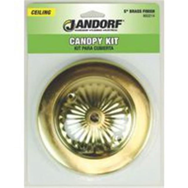 Jandorf Kit de Toit Rigide Spécial Auvent 5 Pouces Finition Laiton 60214