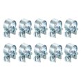 thumbnail image 1 of Unique Bargains 10Pack Mini Fuel Line Pipe Hose Clamp Clip, Adjustable 11-13mm, Zinc Plated, 1 of 5