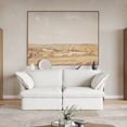 thumbnail image 3 of Sodrens Modular Sectional Sofa,Modern Linen Fabric Couch Free Combination Sofa,2-Seat Sofa for Living Room,White, 3 of 10