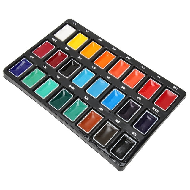 Water Color Paint, 24 Colors High Saturation Watercolor Paint Multi Purpose For Painting