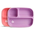 thumbnail image 1 of Munchkin® Splash™ 2 Divided Plates with Non-Slip Base, Purple/Pink, 1 of 7