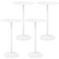 thumbnail image 1 of Patiojoy Ensemble de 4 Tables Bistro Rondes de 24 Pieds', Hauteur Réglable 40 Pouces Table de Bar pour Cocktail et Table Basse de 22 Pouces de Hauteur, 1 of 9