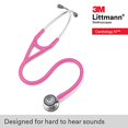 thumbnail image 5 of 3M Littmann Cardiology IV Stéthoscope, Poitrine Standard, Tube Rose, 27 Pouces, 6159, 5 of 5