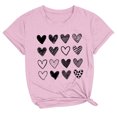thumbnail image 2 of Meichang T-Shirts de la Saint-Valentin pour Femmes, T-Shirts Graphiques Mignons avec Cœur, Manches Courtes, Col Rond, Coupe Ample, T-Shirts de Fête, Cadeaux de la Saint-Valentin, 2 of 3