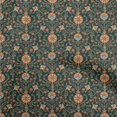 thumbnail image 1 of oneOone Velvet Dark Green Fabric Florals Sewing Craft Projects Fabric Prints By Yard 58 Inch Wide, 1 of 4