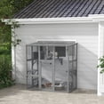 thumbnail image 2 of PawHut Catio Maison Extérieure pour Chat Enclos en Bois pour Chat avec Pont, Boîte de Repos, 2 of 10