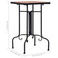thumbnail image 4 of vidaXL Table d'Appoint en Mosaïque Céramique Terracotta, 4 of 5