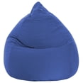 thumbnail image 1 of Fauteuil poire Gouchee Home Easy bleu royal – Tissu microfibre polyester doux avec rembourrage en billes de polystyrène, adapté aux adultes et aux adolescents, siège portable pour salon ou dortoir, 1 of 8