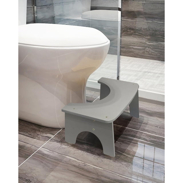 Toilet Stool Squat Adult . Poop Stool - Ergonomic Squatting Position Portable Bathroom Stool for Adults Easy to Use Pooping Stool Improve Potty Posture and Comfort