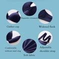thumbnail image 4 of Kyusrd Full Coverage Bras For Women Adjustable Straps Wireless Push Up Small Cupt-Shirt Bralette Underwear Pattern Soild Color Soft Comfortable Underwear 3Pcs, 4 of 4