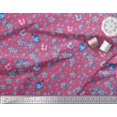 thumbnail image 3 of Soimoi Georgette Viscose Fabric Butterfly & Flower Print Fabric by the Yard 42 Inch Wide, 3 of 3