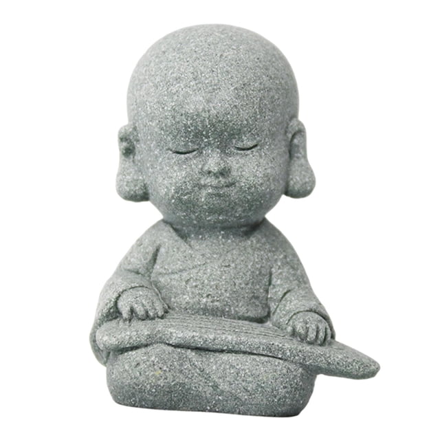 Creative Buddha Statue Resin Feng Shui Buddha Statue Monk Play the Piano