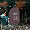 thumbnail image 5 of Portable Zoned Outdoor Tableware Storage Bag Camping Cutting Board Bag Tool Handbag Picnic Bag Kitchenware Storage Bag, 5 of 5