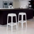 thumbnail image 3 of Compamia Fox 30" Polycarbonate Patio Bar Stool in Glossy White, 3 of 4