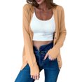 thumbnail image 1 of MeetoTime Women's Long Sleeve Lightweight Cardigans Open Front Button down Soft Knit Sweater Outwear, 1 of 7