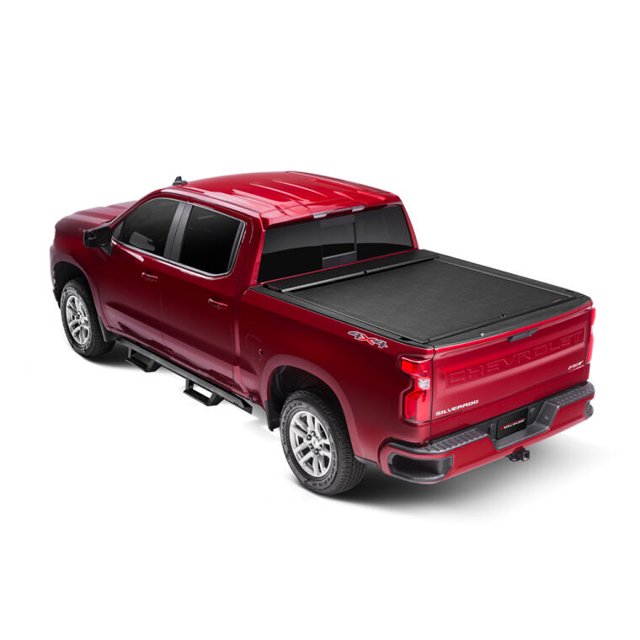 Roll-N-Lock Housse de Tonneau LG222M Série m; Rétractable Manuel; Verrouillable; Noir; Vinyle