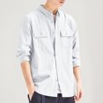 thumbnail image 2 of Pisexur Coupe-Vent Veste Mode Homme Couleur Unie Manches Longues Sans Capuche Décontractée Vestes de Randonnée Vestes d'Automne pour Hommes, 2 of 9