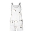 thumbnail image 4 of Penkiiy Combinaison Décontractée Sans Manches pour Femme, Blanc, 2TG, 4 of 6